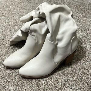 DV by Dolce Vita Fornell Slouchy Boots in Ivory